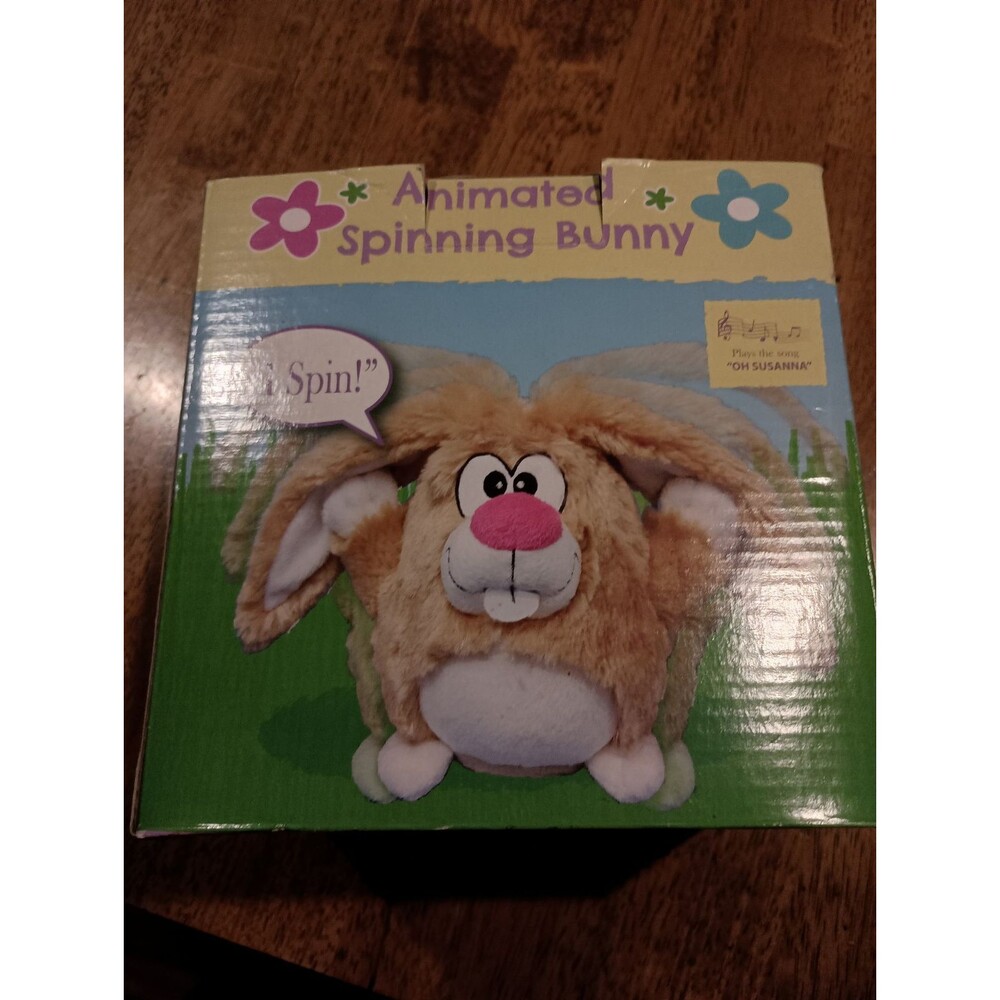 Animated Bunny Rabbit, 2015 Kids Of America Corp, Spins to Music.